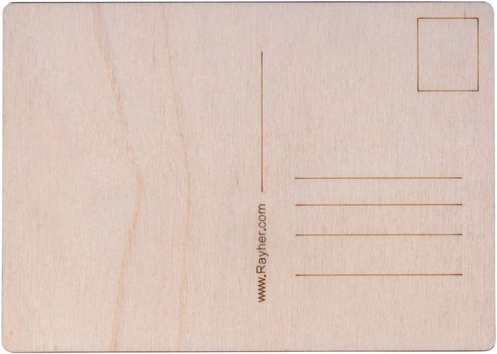Rayher Hobby Rayher Hobby Rayher Holz Postkarte, 14,8x10,5x0,3cm, 26 Stück, FSC 100% Postkarten aus