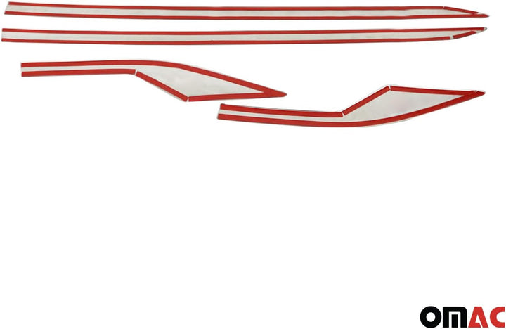 Zierleiste kompatibel mit Toyota C-HR 2016-2023 Seitenleiste Türleisten Edelstahl Chrom 4X