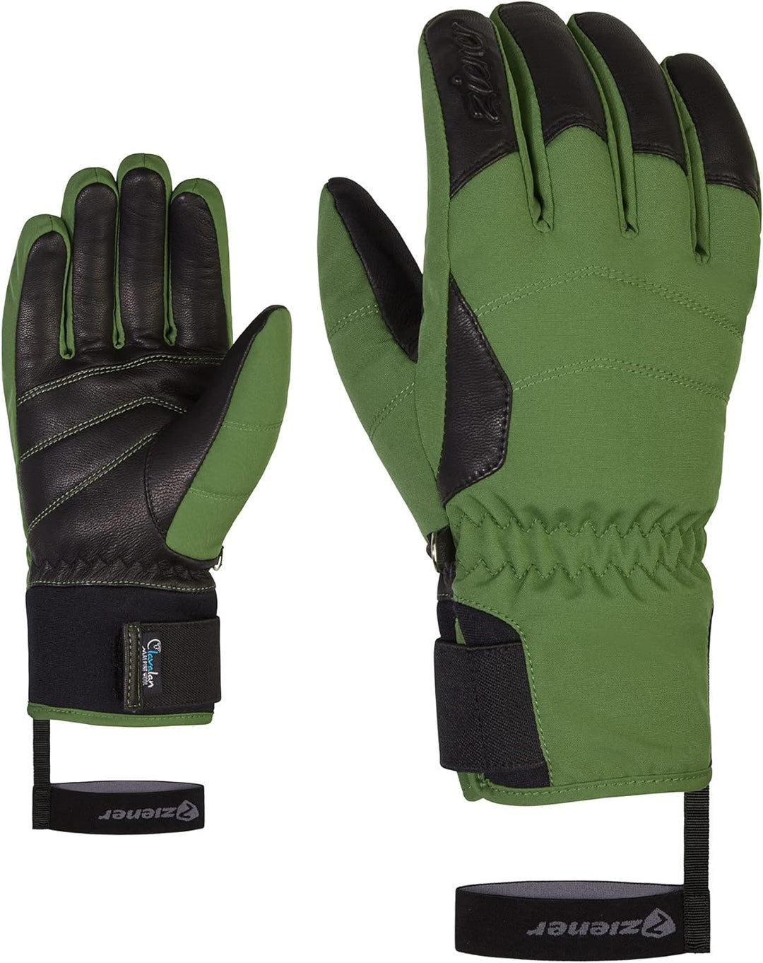 Ziener Damen Kale Ski-Handschuhe/Wintersport | wasserdicht, atmungsaktiv, Alpine Wool 6 olive, 6 oli