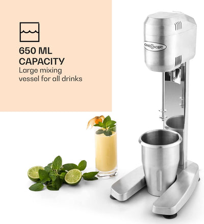 oneConcept DM-B2 Power Drink Mixer Gastro Standmixer-Barmixer für Smoothies, Cocktails, Milchshakes