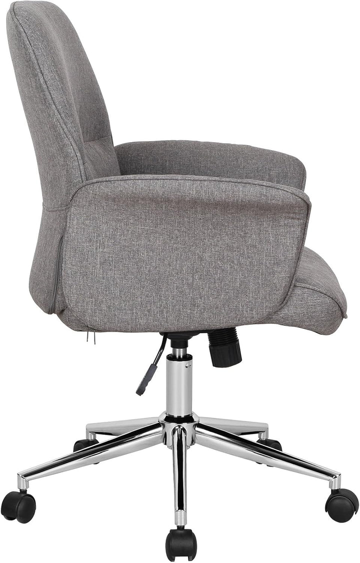 SixBros. Bürostuhl Braun Stoff - 0704M/3675, Braun Stoff