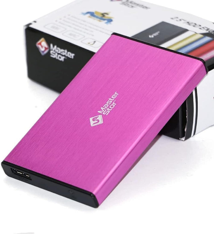 MasterStorb Externe Festplatte, USB 3.0, superschnell, 6,35 cm (2,5 Zoll), SATA-Laptop-Festplatte, t
