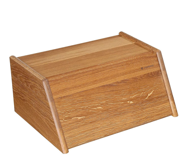 Zassenhaus Brotkasten Montana aus Eichenholz in der Farbe Braun, Masse: 40cm x 30cm x 18cm, 065053