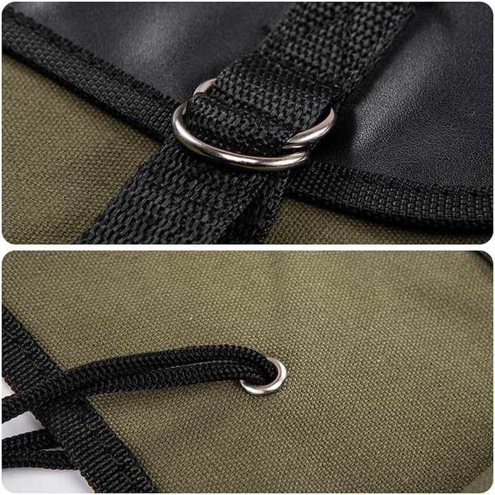 evomosa Motorrad Satteltaschen Canvas wasserdichte Werkzeug Aufbewahrungstasche für Motorradgepäckta