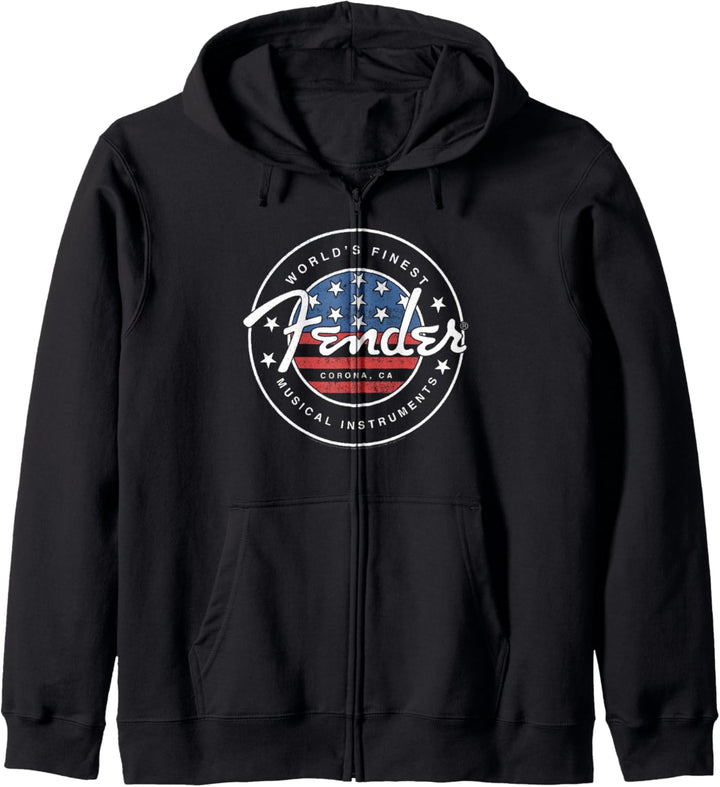 Fender American Flag Circle Stamp Logo Kapuzenjacke