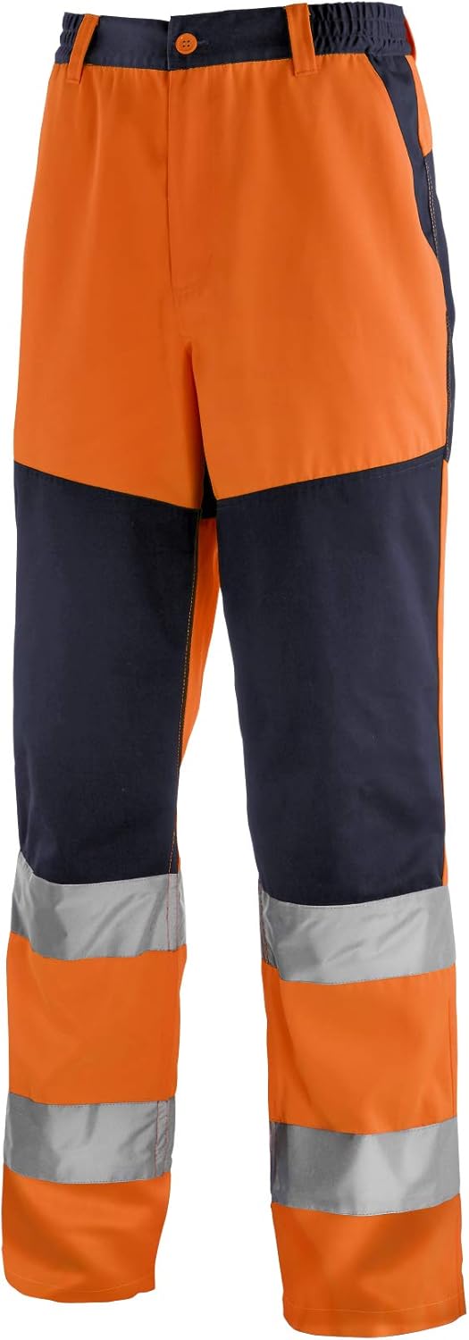 teXXor 4355-46 Wanschutz-Bundhose "Rochester", Grösse 46, Warnorange/Marineblau 46 Warnorange/Marine