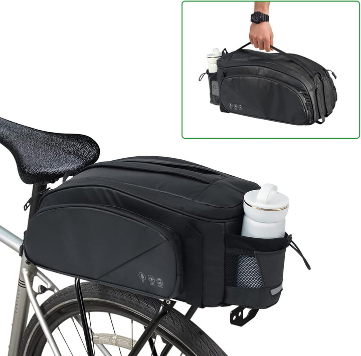 HOMPER Fahrradtaschen für Gepäckträger Wasserdict Fahrradtaschen Reflektierend Gepäckträgertasche Mu