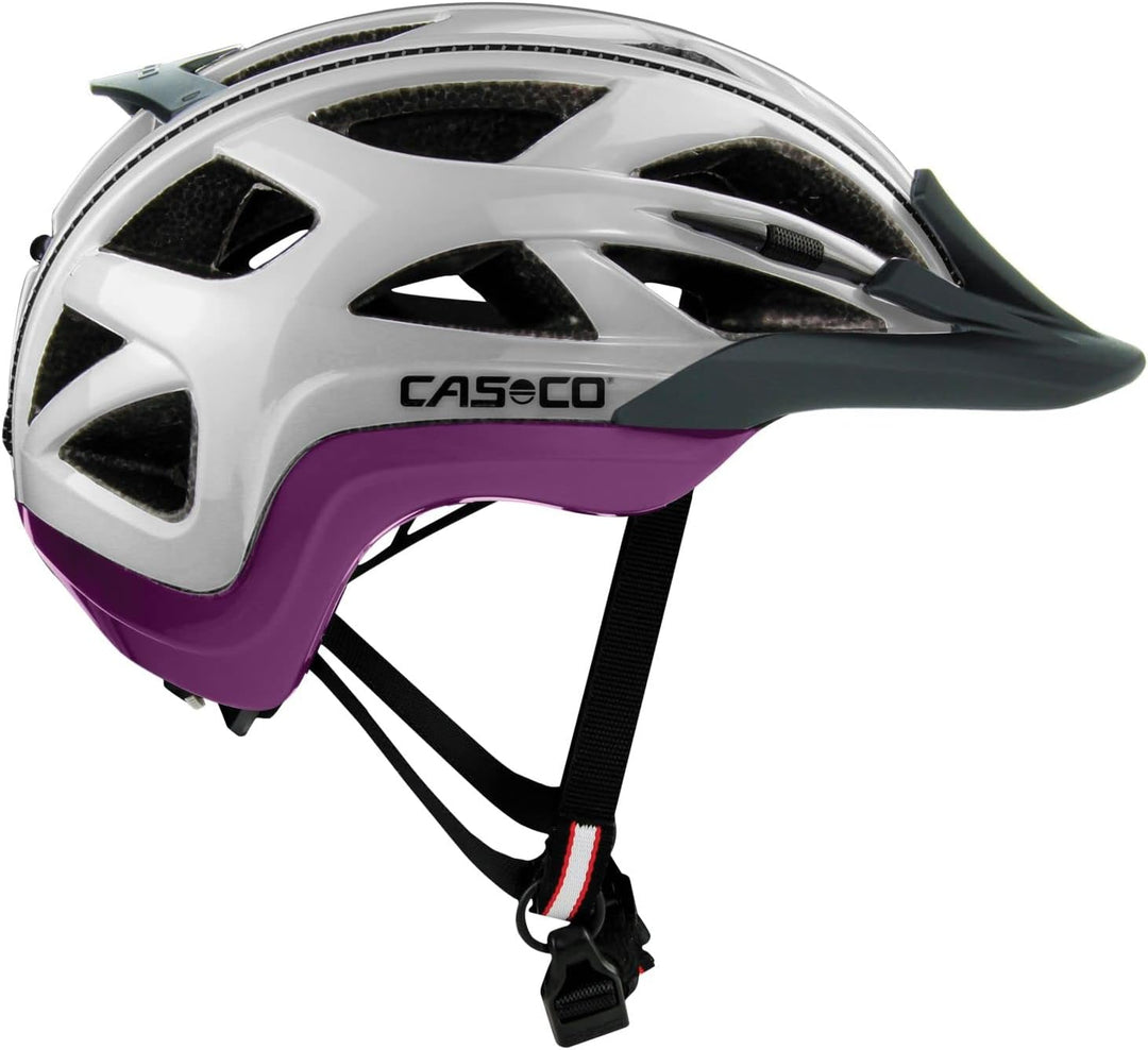 Casco Erwachsene Active 2 Fahrradhelm M (56-58 cm) silber lila, M (56-58 cm) silber lila