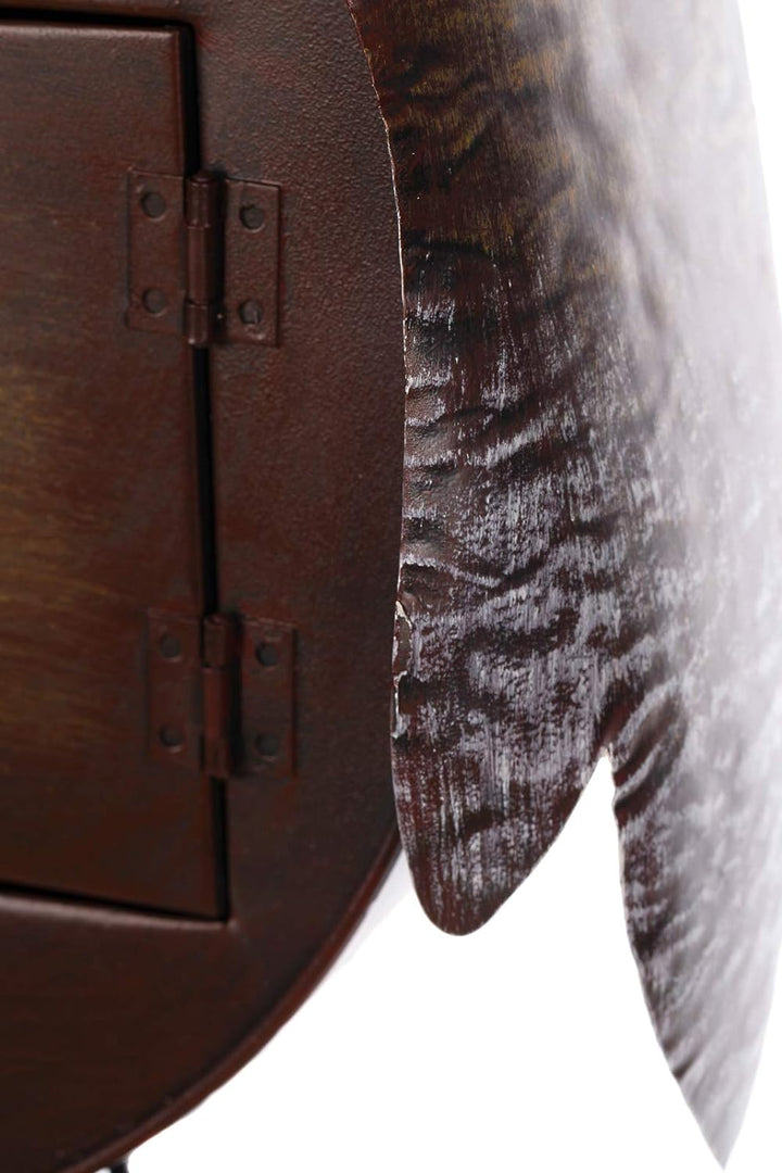 Antiker grosser und sehr edler Briefkasten, Tierdesign Eule, NA12A480 Handbemalt. sehr schön gearbei