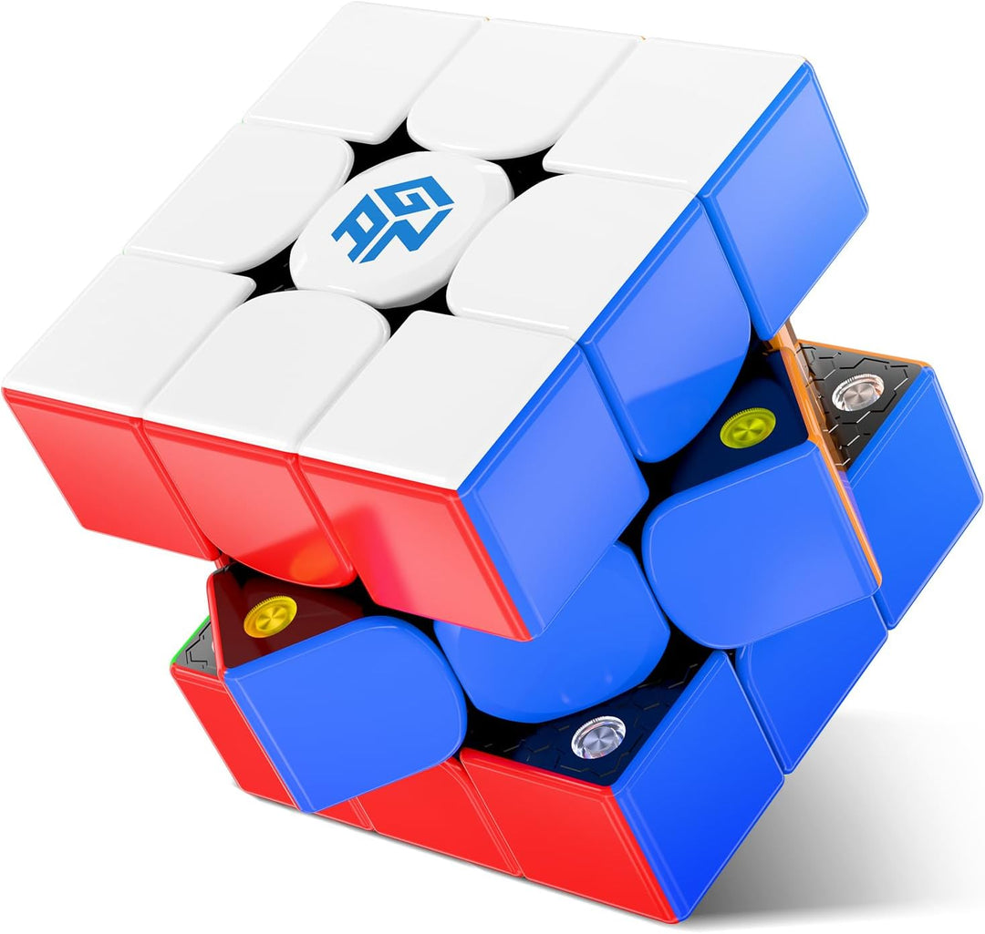 GAN 356M UV Beschichtet, Speed Cube 3x3 Magnetisch Stickerless 356M Speedcube mit Extra GES