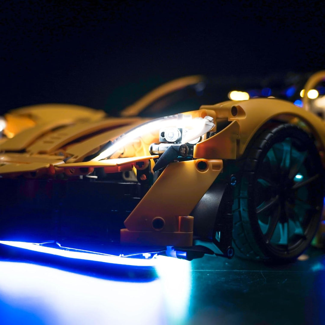 LocoLee Licht Kompatibel mit Lego Technic 42172 McLaren P1, Nur Lichter Set - Kein Modell, Licht Bel