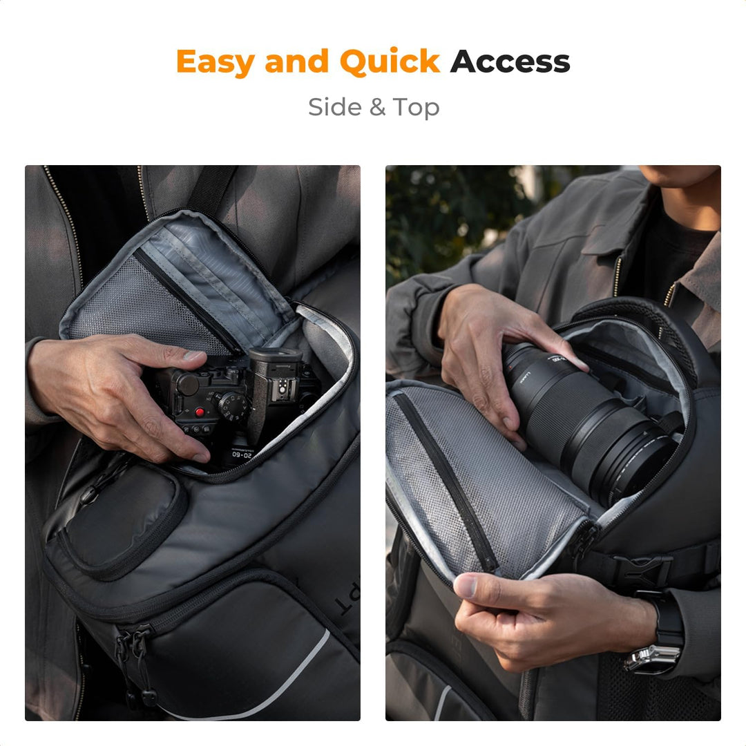 K&F CONCEPT Kamerarucksack wasserdicht Fotorucksack für Canon Nikon Sony Spiegelreflexkameras, Drohn