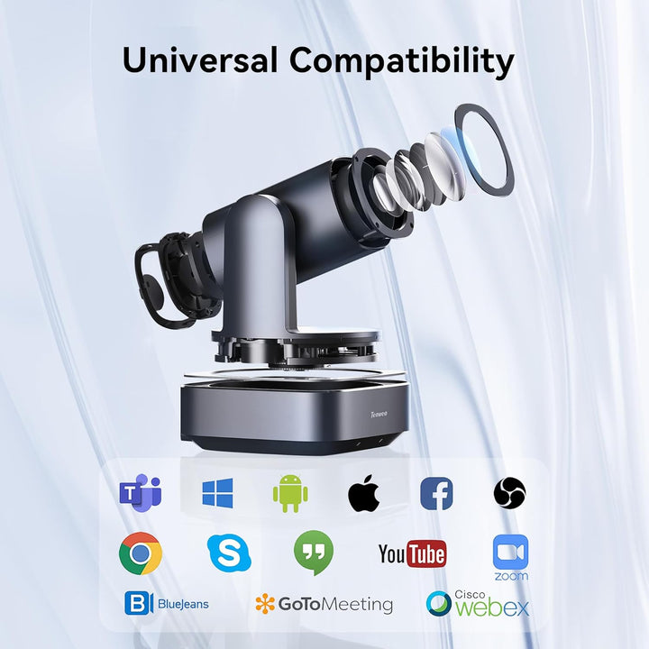 Tenveo PTZ-Kamera 20X optischer Zoom Weitwinkel USB3.0/HDMI Funktioniert mit Zoom Skype Teams FHD 10