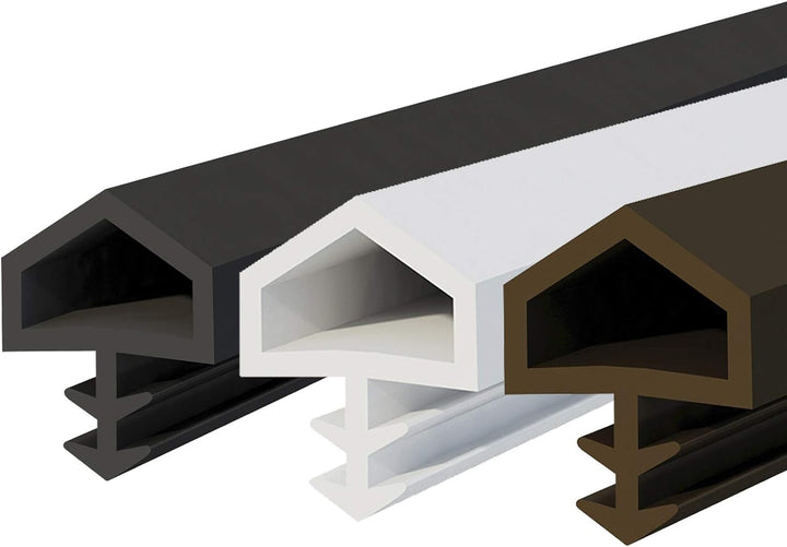 DQ-PP Türdichtung | Braun | 30 Meter | TPE Gummi | STD-05 | Falzbreite: 12mm Nutbreite: 4mm | Zimmer