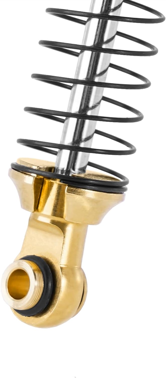 INJORA 59mm RC Stossdämpfer Messing Aluminium-Langes Gewinde Stossdämpfer Öl-Dämpfer für TRX4M TRX4M