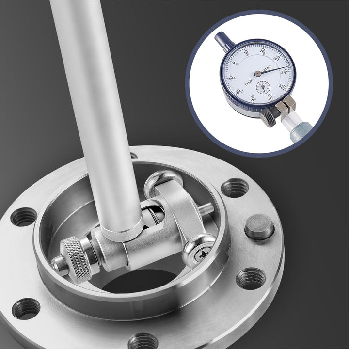 BEBANG Zylinder Messuhr Set 50-160MM (1.97"-6.23")Anzeige 0.01MM(0.0003"),Isolierte Griffe für tiefe