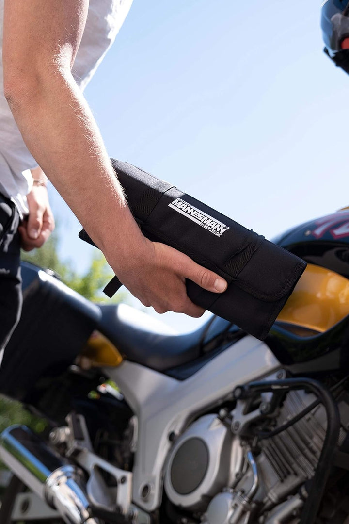 Brüder Mannesmann Werkzeug-Rolltasche, 65-tlg, Schwarz, 9.4 L x 31.3 H x 13.2 W (cm) Single, Single