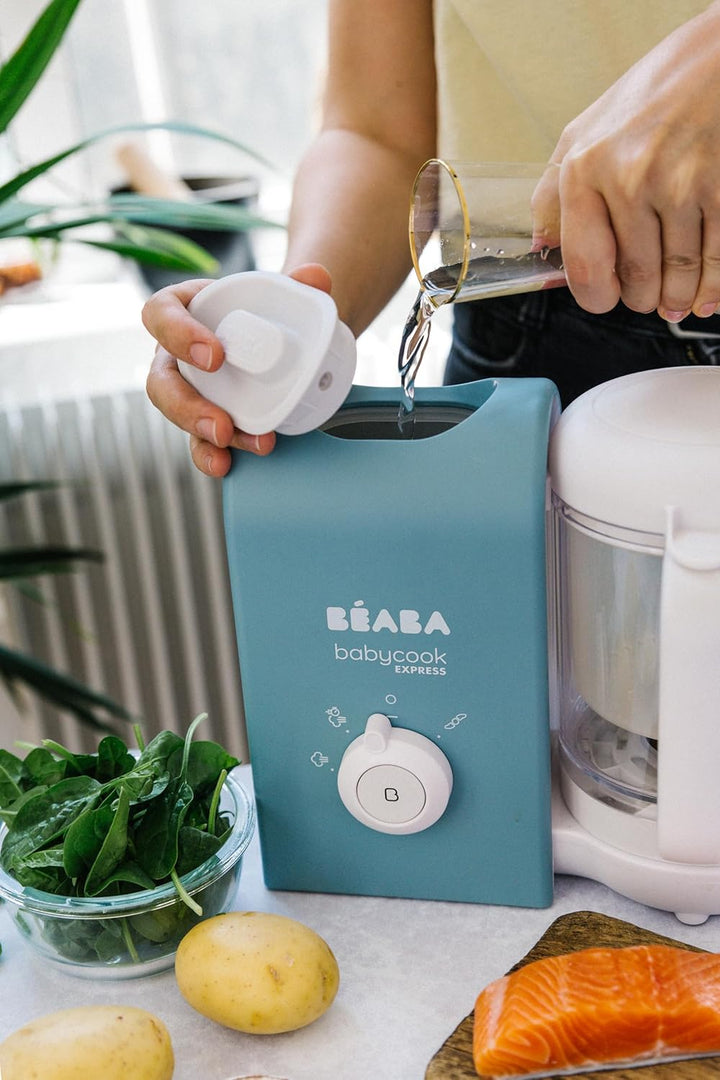 BEABA, Babycook Express, 4 in 1 Babynahrungszubereiter, schnelles Kochen: weniger als 15 Min., Mixen
