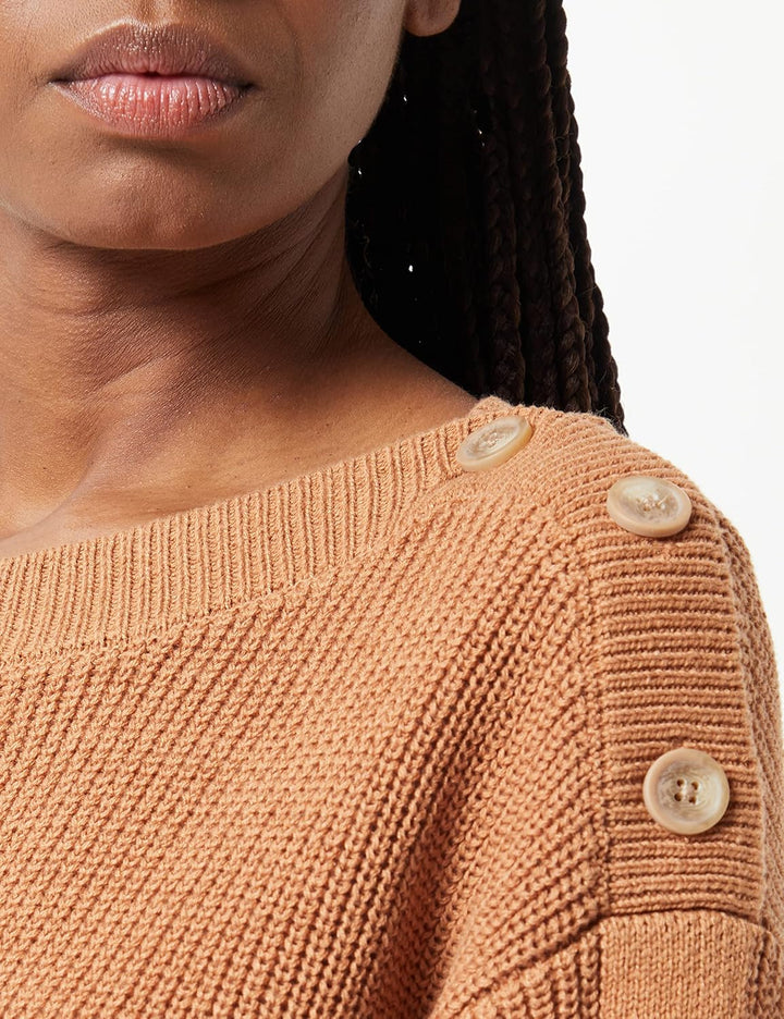 GARCIA Damen Pullover L Burnt Sand, L Burnt Sand
