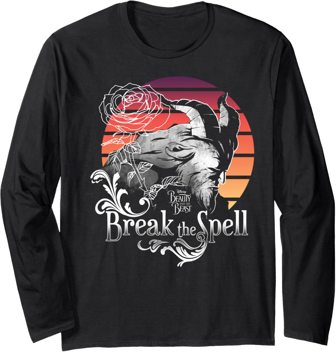 Disney Beauty And The Beast Break The Spell Portrait Langarmshirt