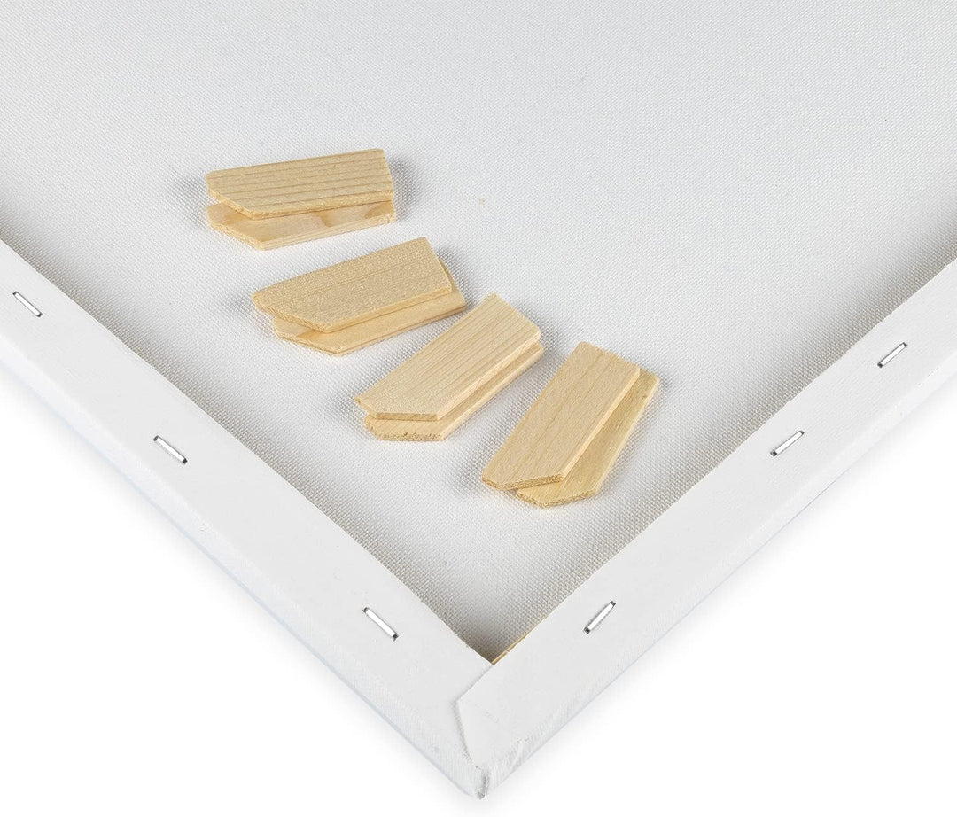 Stylex 28662-P6 - Keilrahmen 40 x 60 cm, mit Leinwand aus 100 % Baumwollgewebe bespannt, grundiert,