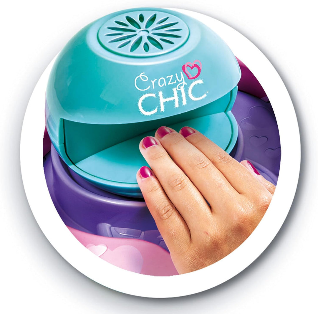 Clementoni Crazy Chic Cool Nail Art - DIY Nageldesign-Set für Kinder ab 6 Jahren - Kreativ-Spielzeug