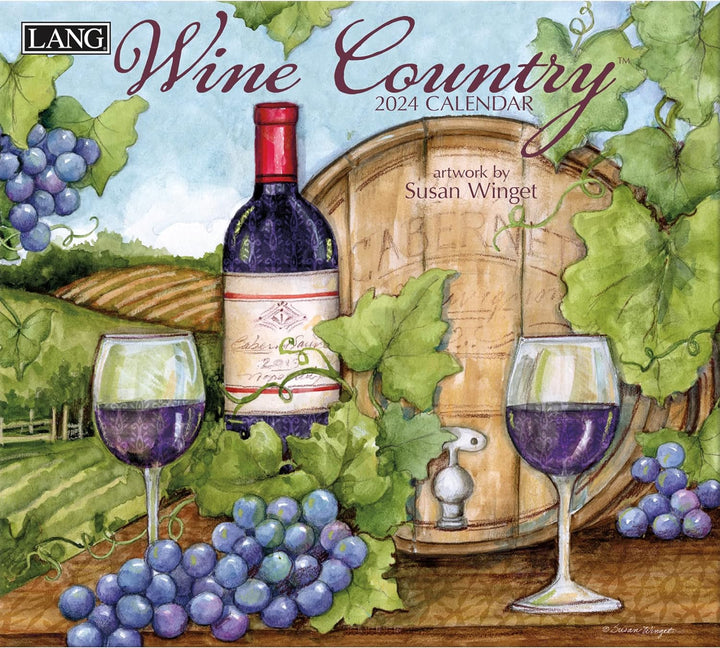 LANG Wine Country 2024 Wandkalender (24991001885)