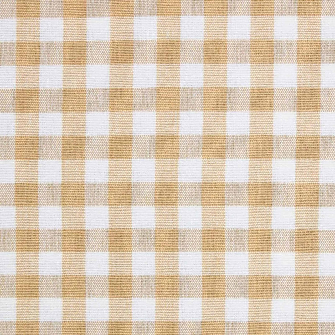 HOMESCAPES handgewobener Vorhang Ösenvorhang Dekoschal Gingham im 2er Set, 137 x 228 cm, 100% Reine