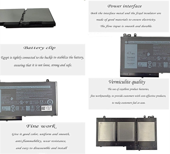 ASKC NGGX5 Laptop-Akku für Dell Latitude E5270 E5470 E5570 (P48F001) Precision M3510 Series JY8D6 0J