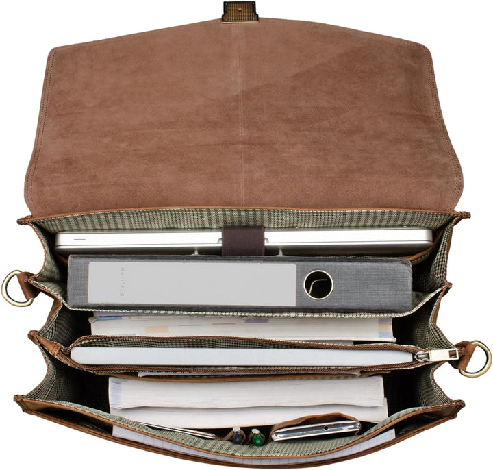 STILORD 'Morpheus' Aktentasche Leder Gross Herren XXL Businesstasche riesige Lehrertasche mit Laptop