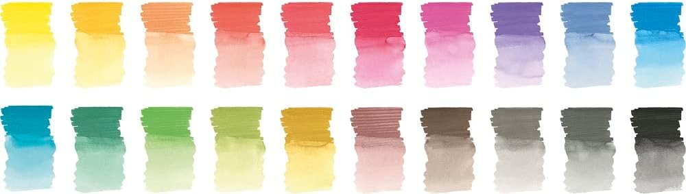 Faber-Castell 160320 - Aquarellmarker Albrecht Dürer mit Doppelspitze, 20er Etui, Marker mit Faser-