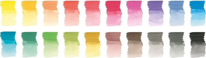 Faber-Castell 160320 - Aquarellmarker Albrecht Dürer mit Doppelspitze, 20er Etui, Marker mit Faser-