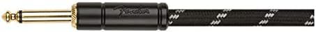 Fender© Deluxe Coil Cable, 30', Bk Tweed, 0990823060 Schwarzer Tweed Gerade 9M/30FT Single, Schwarze