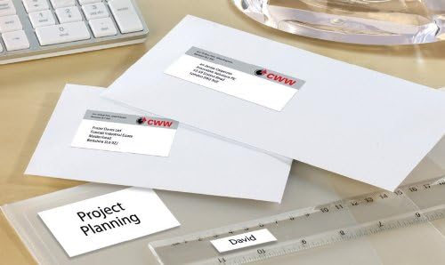 Avery Mehrzweck-Etiketten für Laser-/Tintenstrahldrucker und Kopierer 105 x 37 mm 1600 Stück, weiss