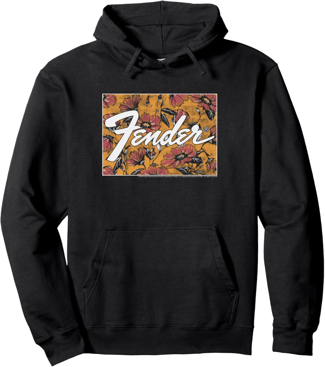 Fender Floral Box Logo Pullover Hoodie