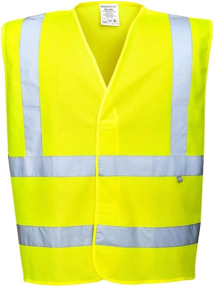 Portwest antistatische Warnschutz Weste - flammhemmend, Grösse: XX/3X, Farbe: Gelb, FR71YERXX/3X XX3