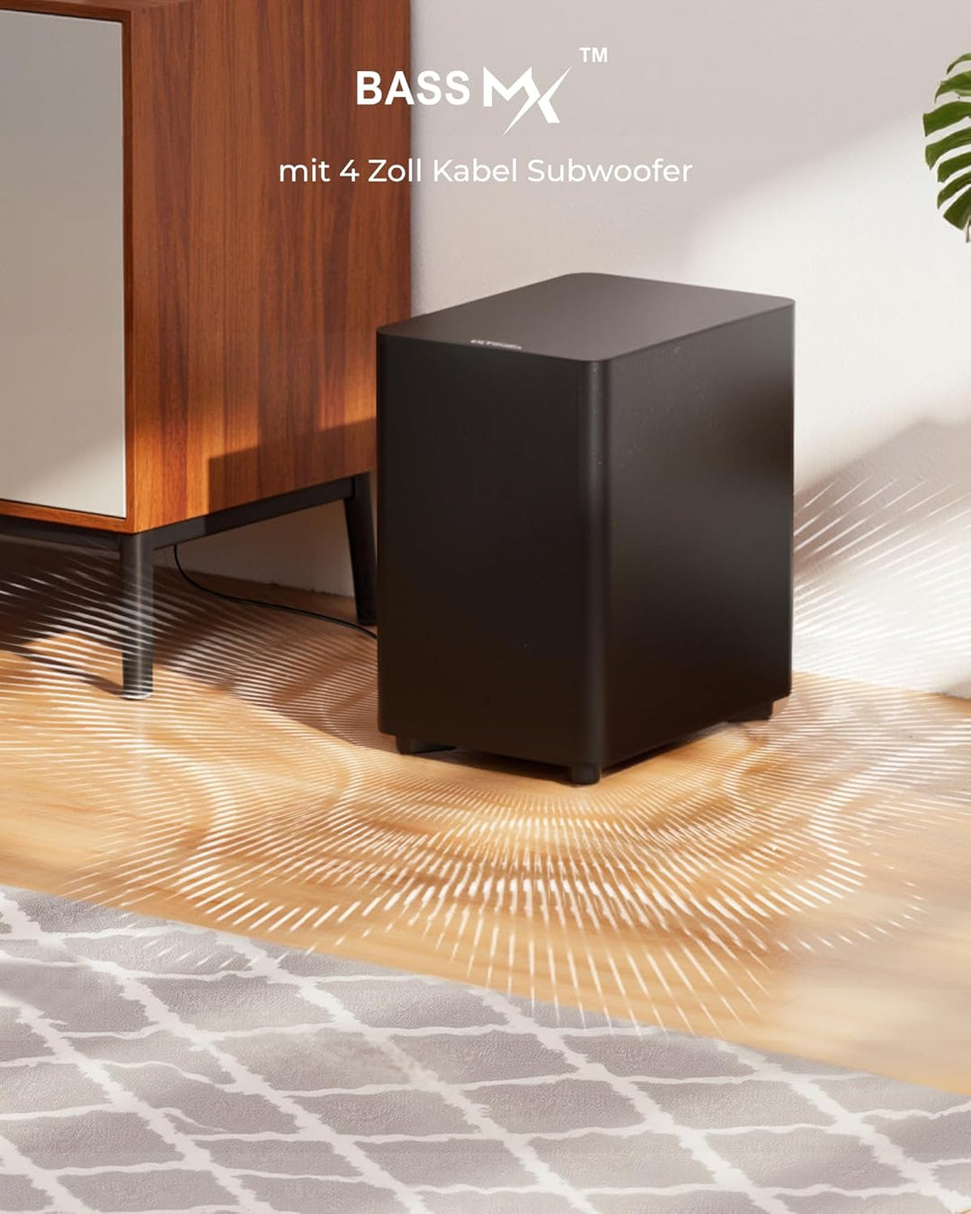 ULTIMEA 7.1ch Soundbar mit Dolby Atmos, Surround Sound System mit 4 Surround Lautsprechern, App, Hei