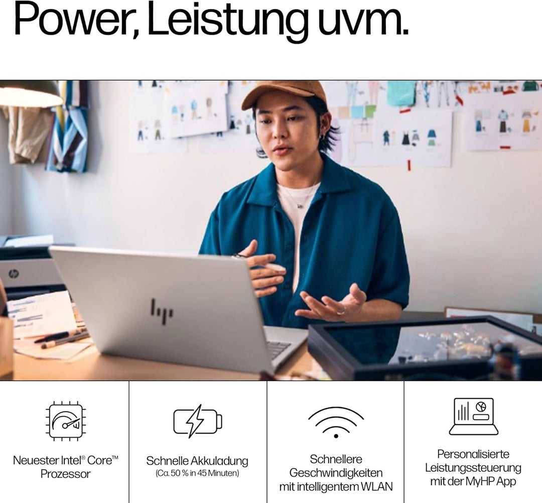 HP Pavilion Plus Laptop | 14" WQXGA-Display | Intel Core Ultra 5 125H | 16GB LPDDR5x RAM | 512GB PCI