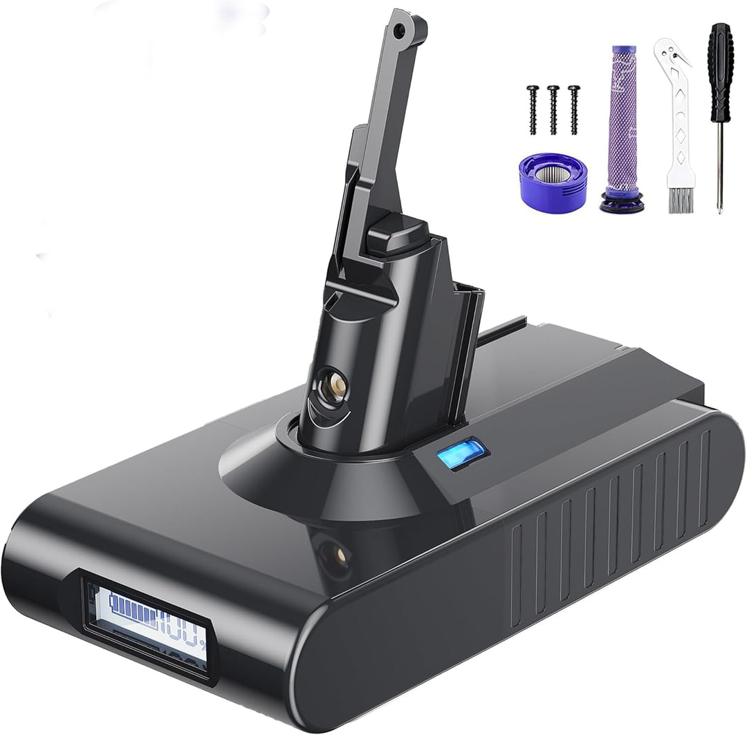 8000mAh/8.0Ah Ersatzakku für Dyson V8 Akku Li-Ionen Batterie für Dyson V8 Animal Absolute Fluffy Mot
