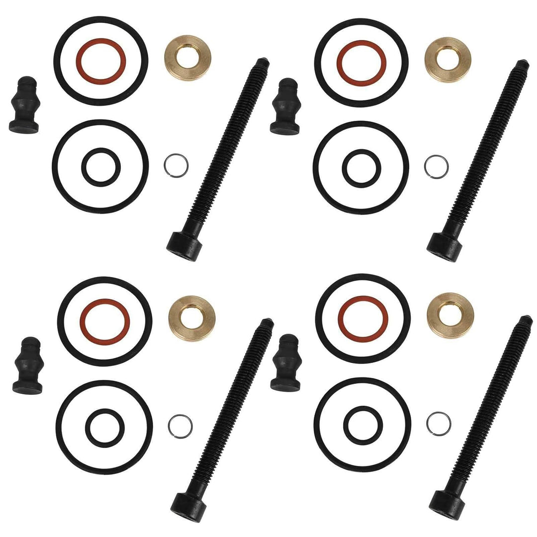 Car-Parts24 x Bosch Dichtungssatz Einspritzdüse inkl. Schrauben Pumpe Düse Dichtungssatz 1,9 2,0 TDI