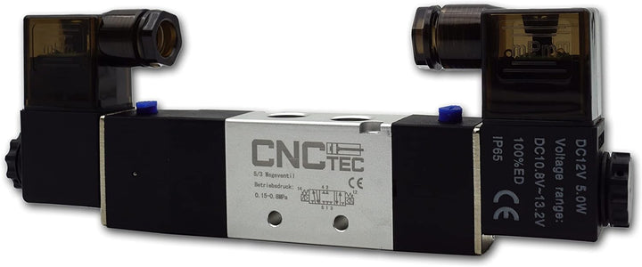 Pneumatik Magnet- Wegeventil 5/3 Wegeventil 1/4" 24 Volt DC (5/3 Wege 1/4" 24 Volt DC) 5/3 Wege 1/4