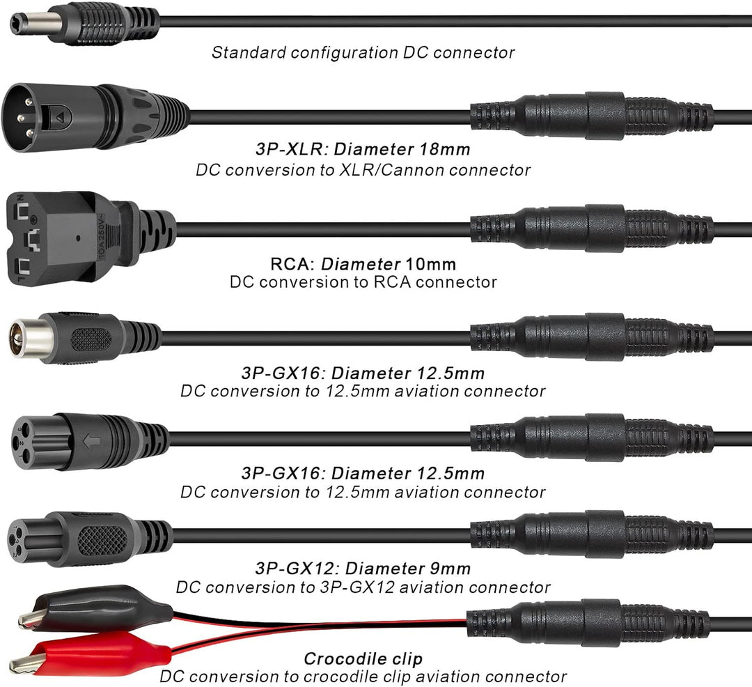 UURRPP 24V 36V 48V 60V 72V 3A Blei Säure Batterieladegerät für Razor E100 Ground Force Go Kart Elekt