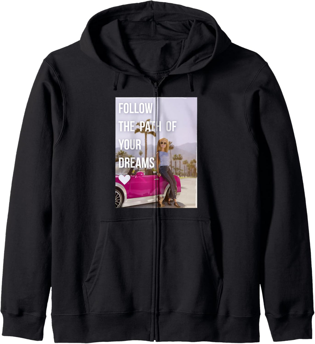 Barbie Cabrio California Palmen Kapuzenjacke