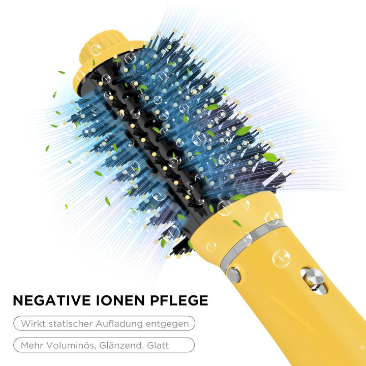 4 IN 1 Haartrockner Warmluftbürste Set, PARWIN PRO BEAUTY Styler-Set, Föhnbürste Lockenbürste mit 4