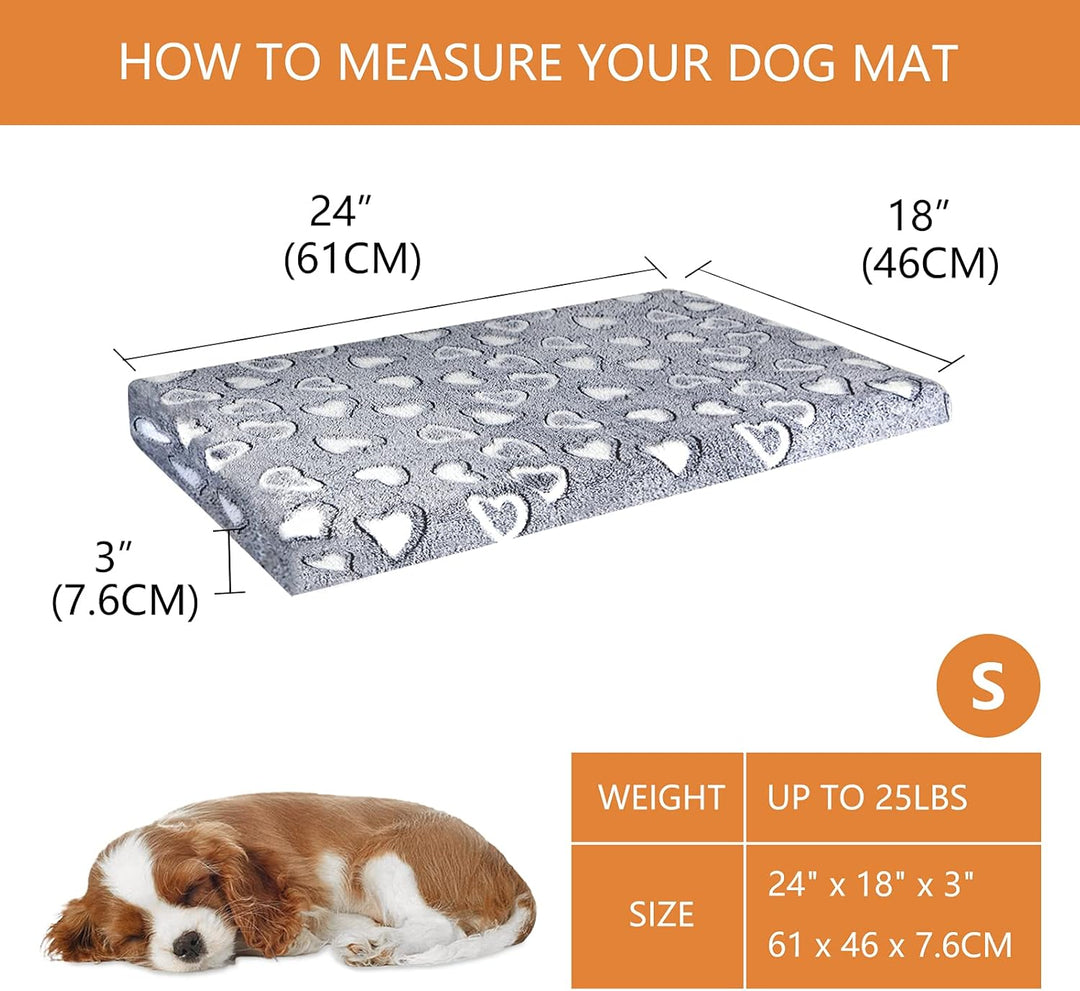 VANKEAN Hundebett Kleine Hunde Reversible kühl und warm, Hundematte Waschbar für Kiste mit Wasserdic