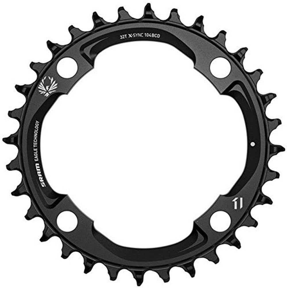 Sram X-sync Eagle Kettenblätter 38T Schwarz, 38T Schwarz