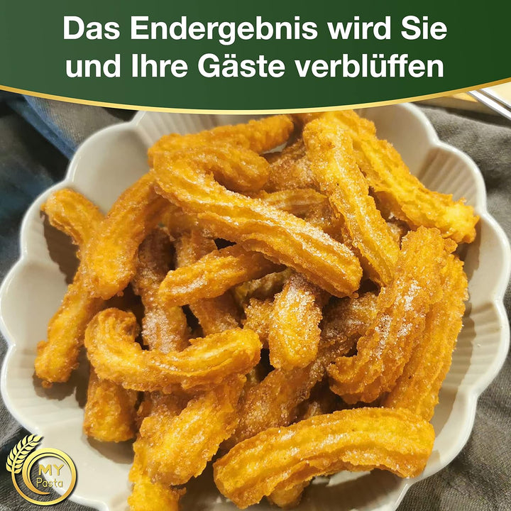 MY PASTA Churros/Spritzgebäck Zubehör geeigent für Kitchenaid Pastamaker Nudelmaschine Pasta Disc ko