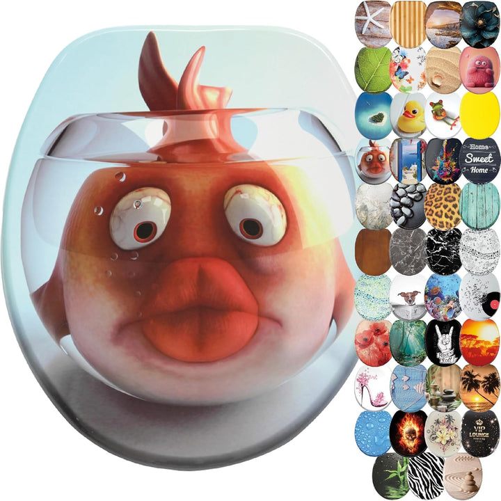 Sanilo WC-Sitz mit Absenkautomatik l Hochwertiger Toilettensitz aus Holz l Toilettendeckel in versch