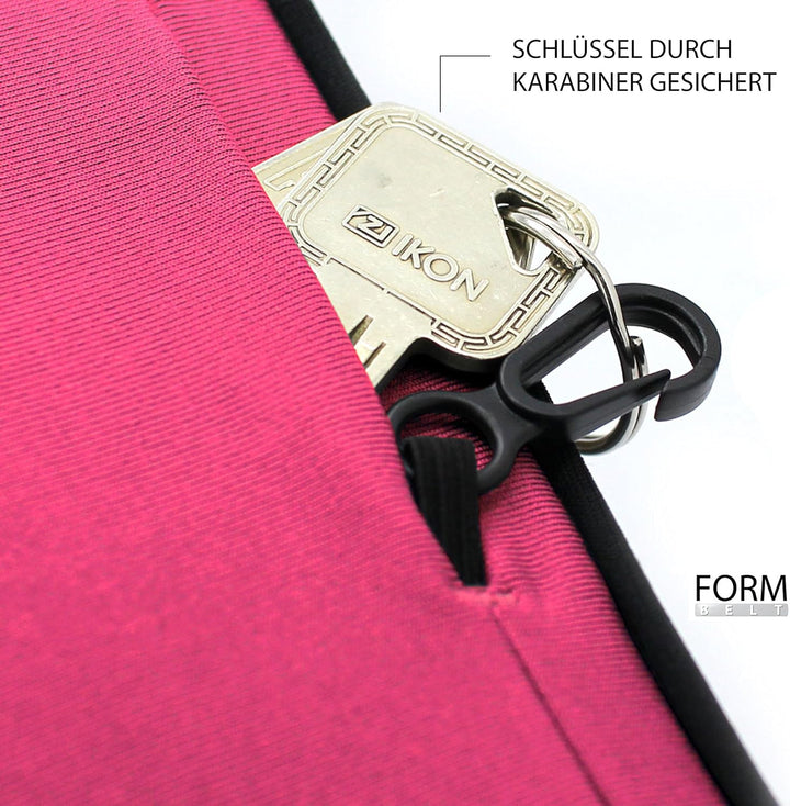 Formbelt® Plus Sport-Bauchtasche mit Reissverschluss, Laufgürtel für Handy Smartphone, elastische La