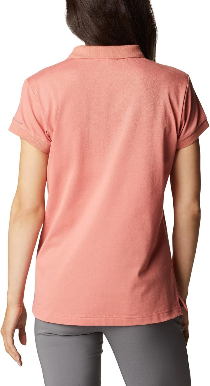 Columbia Damen Lakeside Trail Poloshirt S Dark Coral, S Dark Coral